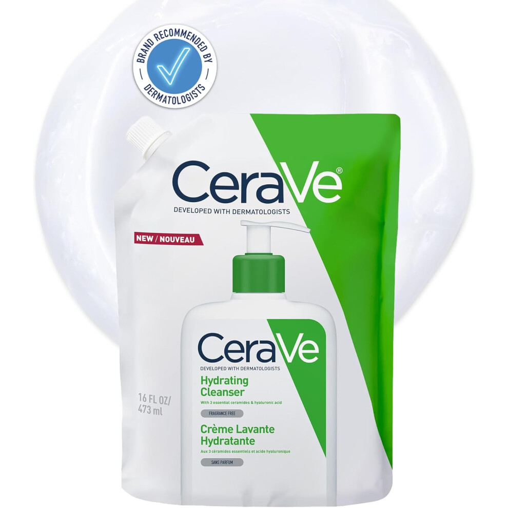 CeraVe Hydrating Facial Cleanser Refill Pouch, 473ml