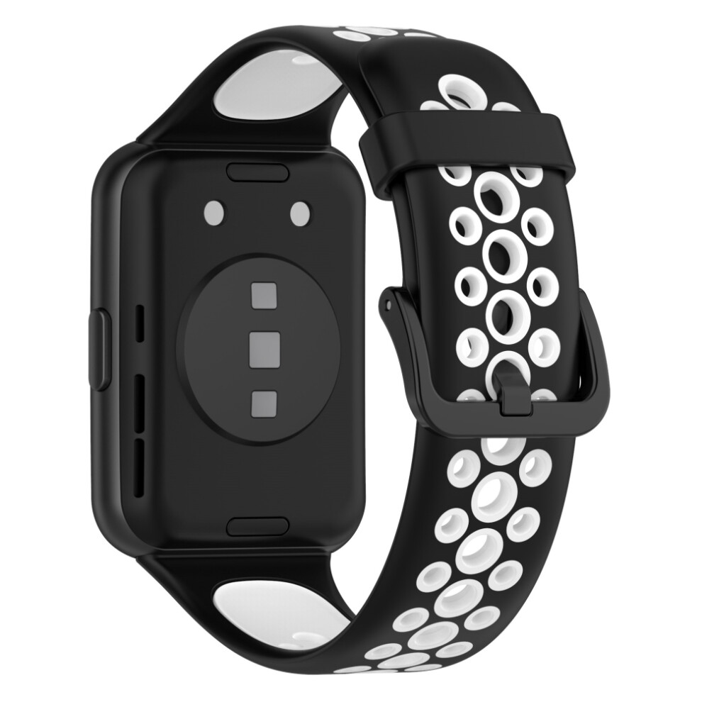 Replacement Bands Compatible For Huawei Watch Fit2 Breathable Silicone Wristbands Dual Color Adjustable Smartwatch Wrist Strap 4271320982550