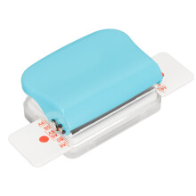 Manual Binding Machines Multipurpose 6 Holes Cinch Book Binding Machine for Home Office Light Blue