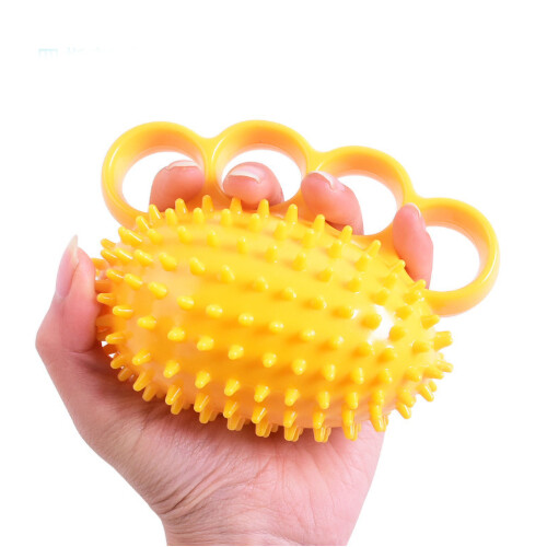 Bola de agarre, ejercitador de 4 dedos, talla única, amarillo 1