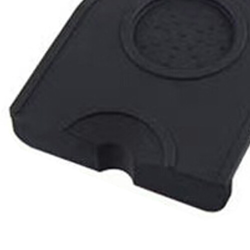 S Schwarzes Kaffee-Presse-Pad 14  12,5  0,6 cm – Silikon 2