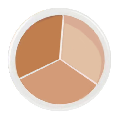 Corrector facial tricolor de 10 ml para ojeras 1