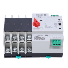 4P Dual Power Automatic Transfer Switch Uninterrupted Toggle Controller for Home Appliance AC230V Coil 125A