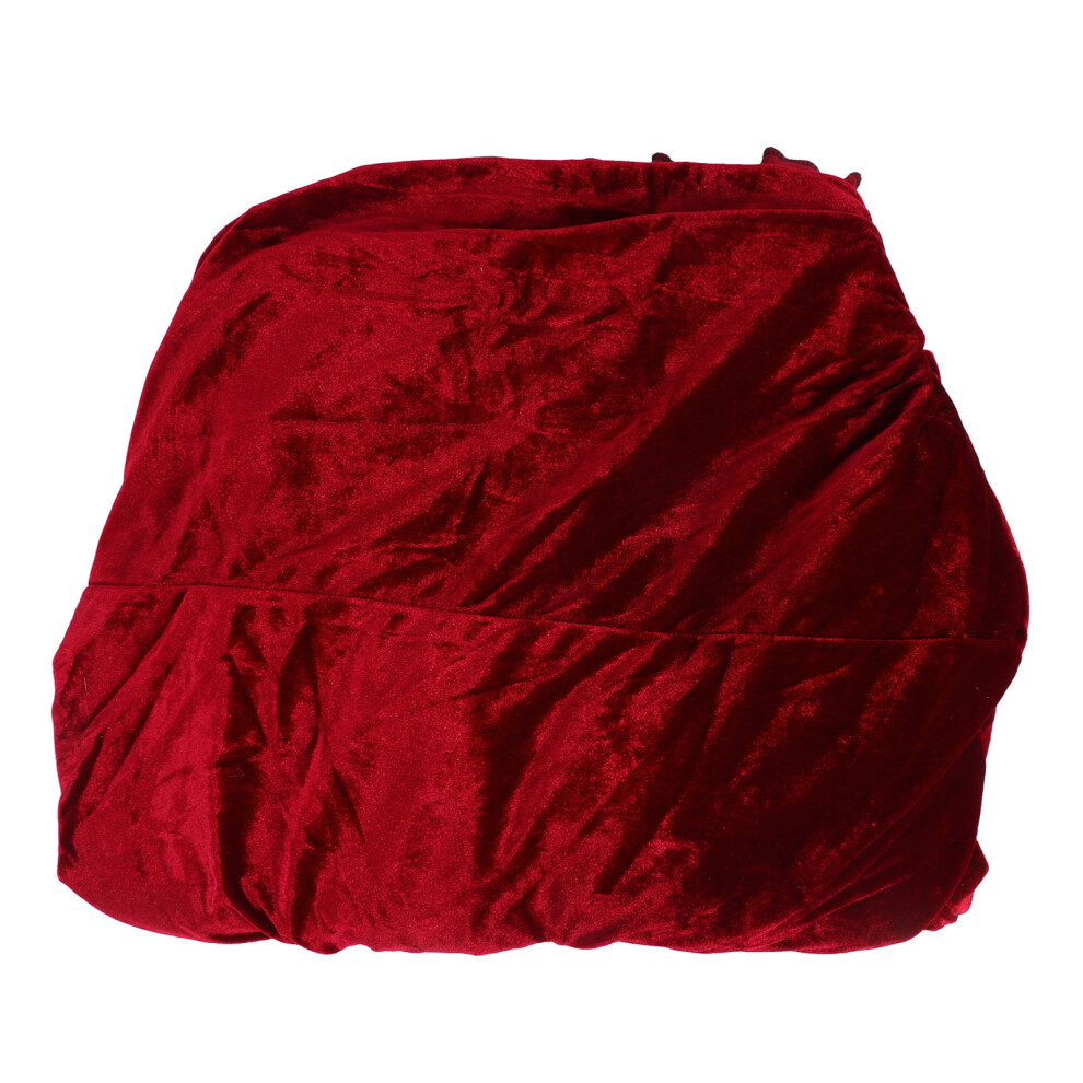 Grand Piano Cover with Double Stool Cover Breathable Red Gold Velvet Scratch Resistant Piano Dust Cover for Grand Piano