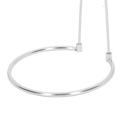 Edelstahl-Spinnrollenhalter Kurz-U-Rahmen Silber 2