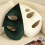 Turtle Back Bambusblatt PP-Baumwolle grün 52 x 48 cm 13