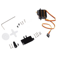 ES08MA II Mini Servo analógico de engranajes metálicos 32x12x28mm