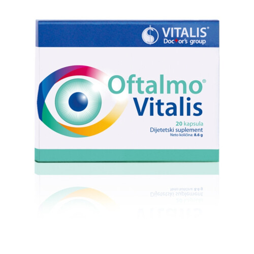 Vitalis oftamo 20 caps eye help prevent damage to the visual system