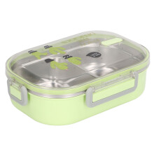 Lunchbox aus 304-Edelstahl 21,5  15  6,5 cm Grün