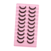 10 pares de pestañas autoadhesivas negras 190x105x15mm
