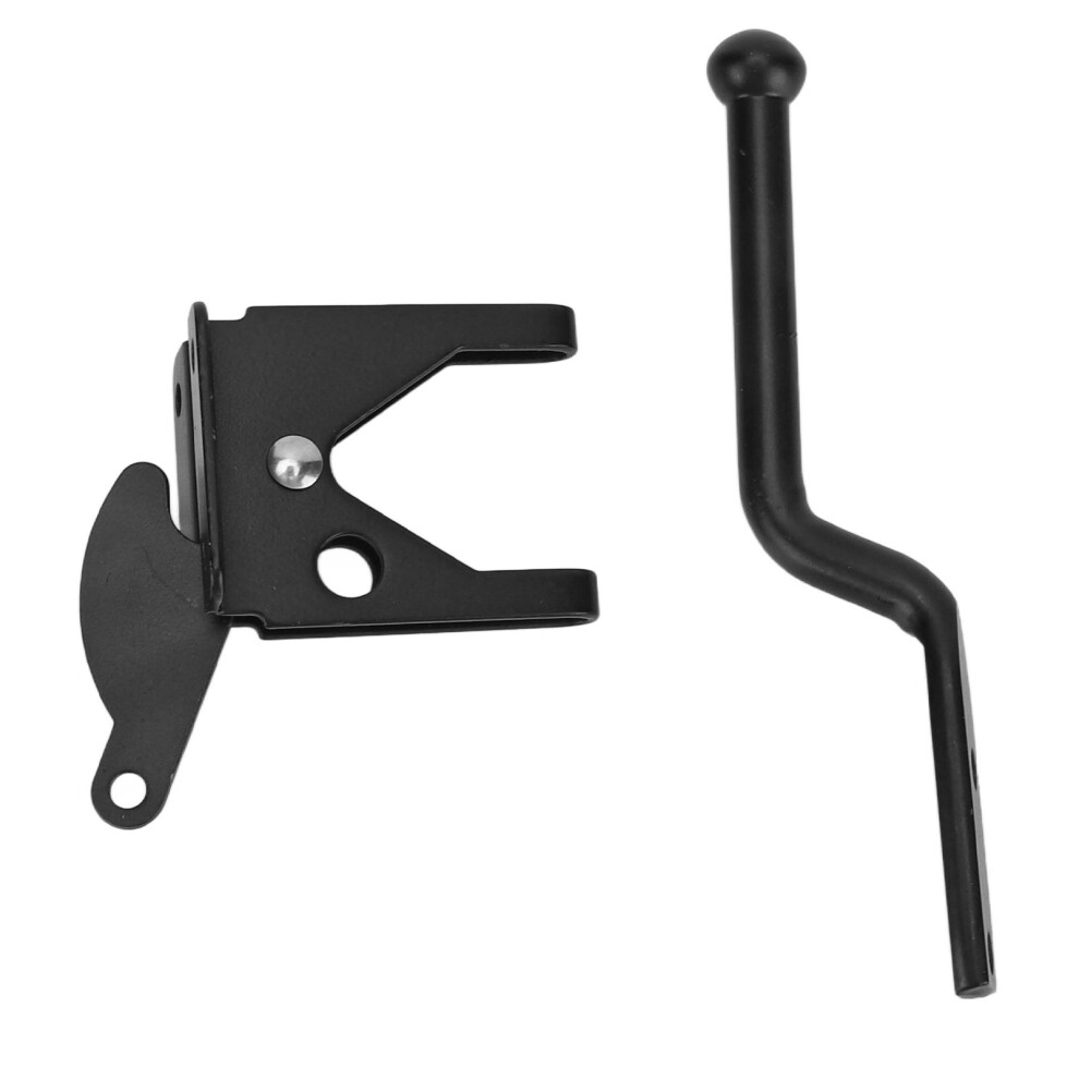 Black Door Locks Hasp Latch Carbon Steel Security Padlock Clasp For Sheds Closets Lockers 9371320992636