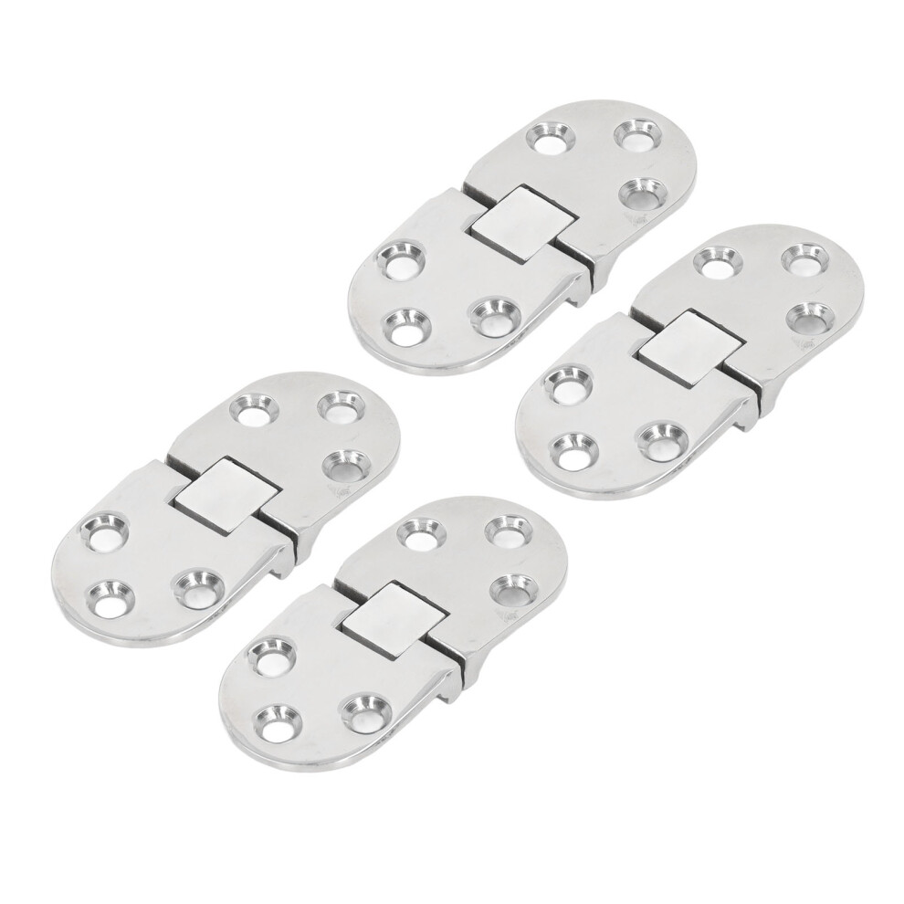 4Pcs Door Hinge With Mounting Holes 316 Stainless Steel Hinge Replacement For Marine Yacht Rv 8781320992573