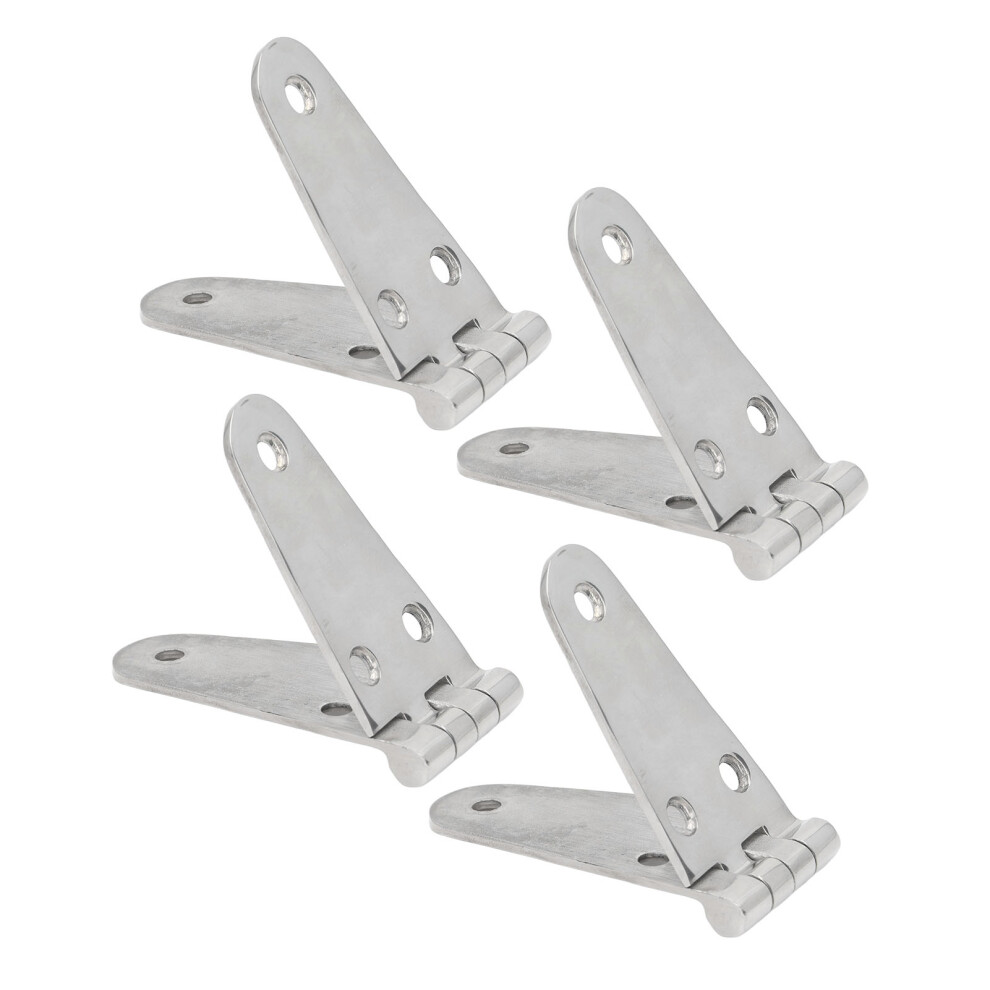4Pcs Door Hinges 316 Stainless Steel Marine Grade For Boat Cabinet Hatch Rvs 6 Holes Hardware 9321320992563