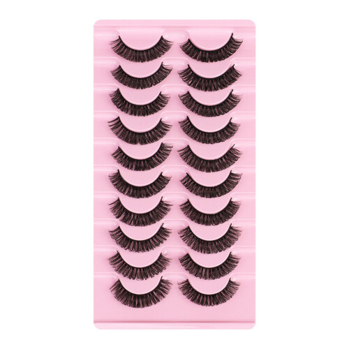 Self-Adhesive Reusable False Eyelashes Natural Thick 10 Pairs 2
