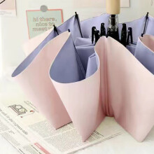 Faltbarer UV-Sonnenschirm schwarz/pink/lila Regen oder Sonnenschein 100 cm