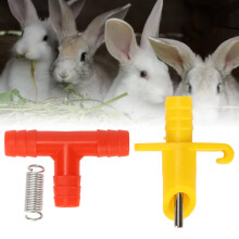 100-Set automatischer Wasserspender für Nagetiere 4x2.5cm Stahl/Plastik