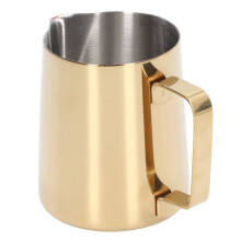 Milchschaumaufschäumer 350ml 304 Edelstahl Goldbeschichtet Skala