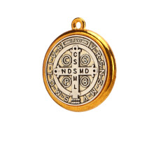 Sankt Benedikt Medaillenanhänger 2,2 cm rostfreies Metall