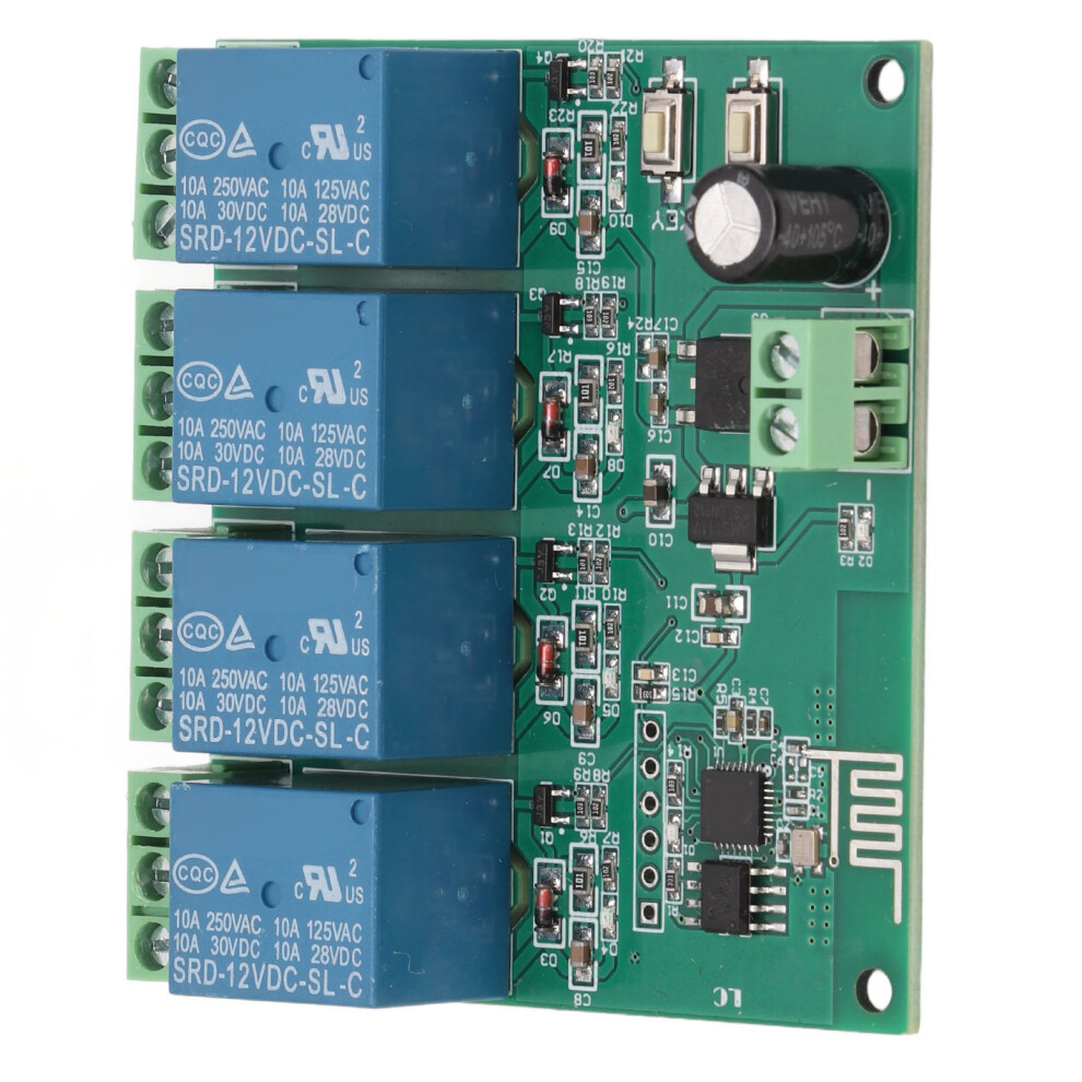 4 Channel Relay Module Esp8266 Chip Wifi Wireless Control Quad Relay Board For Electronic Equipment Dc12v 9331321002710