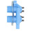 285805 blaues 2-Kopf-Wasserzufuhrventil AC220-240V 10
