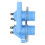285805 blaues 2-Kopf-Wasserzufuhrventil AC220-240V 12