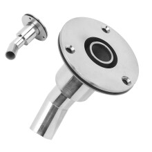 0.9in Hull Exhaust Fittings Heat Insulation Curved Tube Pipe Socket Hardware for Derv Parking Heaters