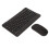 Wireless Keyboard Mouse 2.4G Bluetooth Dual Mode Rechargeable Portable External Silent 10in Black Keyboard Mouse Combo 14