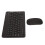 Wireless Keyboard Mouse 2.4G Bluetooth Dual Mode Rechargeable Portable External Silent 10in Black Keyboard Mouse Combo 15