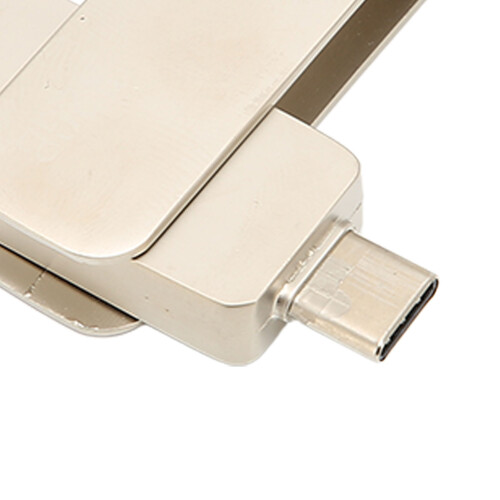 Telefon-Speicherstick Drehbar USB-C 64 GB Silber 2