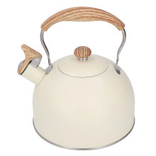Hervidor silbador de acero inoxidable 2.5L 24.8x19 beige
