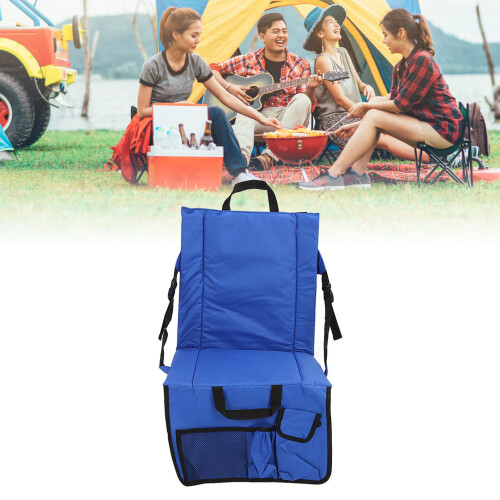 Silla de estadio plegable 600D Azul Oxford 41x41cm