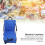 Silla de estadio plegable 600D Azul Oxford 41x41cm 9