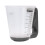 Schwarzer 1 kg digitaler Messbecher, 12x14x7.5cm LCD 16