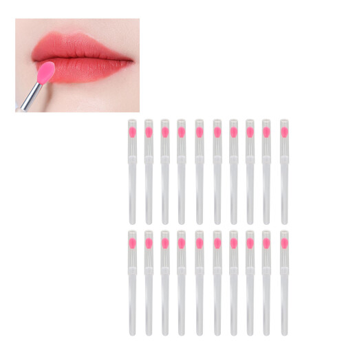 20 Stück Silikon-Lippenpinsel – doppelseitig, weich