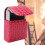 PU-Leder Zigarettenbox 20 Zigaretten Rosenrot 1