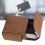 PU Cigarette Case with Lighter Holder 20 Packs Cigarette Box Wallet Design for Men Smoke Tools Brown 13