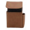 PU Cigarette Case with Lighter Holder 20 Packs Cigarette Box Wallet Design for Men Smoke Tools Brown 2