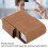 PU Cigarette Case with Lighter Holder 20 Packs Cigarette Box Wallet Design for Men Smoke Tools Brown 12