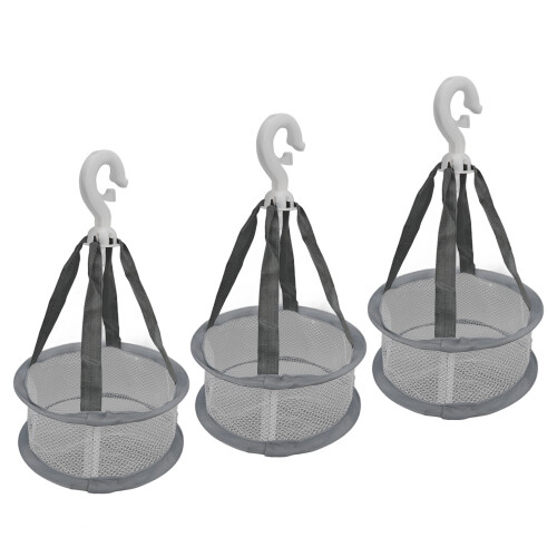 3 Stück Hängendes Mesh-Trockennetz, Mini-Belüftungsrack