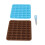 Schädel-Silikonform 2 Stück Braun/Blau 16,8  15,9 cm 3