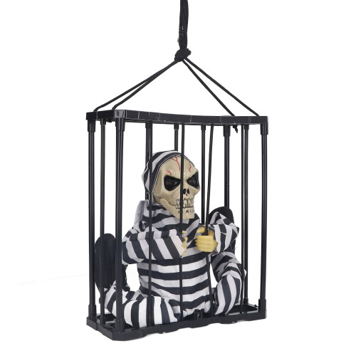 Halloween-Schädelkäfig-Gefangener, 3x AA-Batterien 2