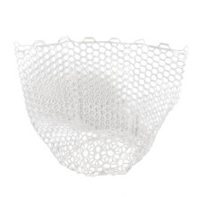 Red de pesca plegable de goma blanca, profundidad de 65 cm