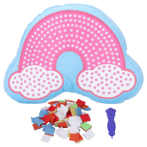 34588 DIY-Plüschkissen-Puzzle Regenbogen-Wolke, 6+ 1