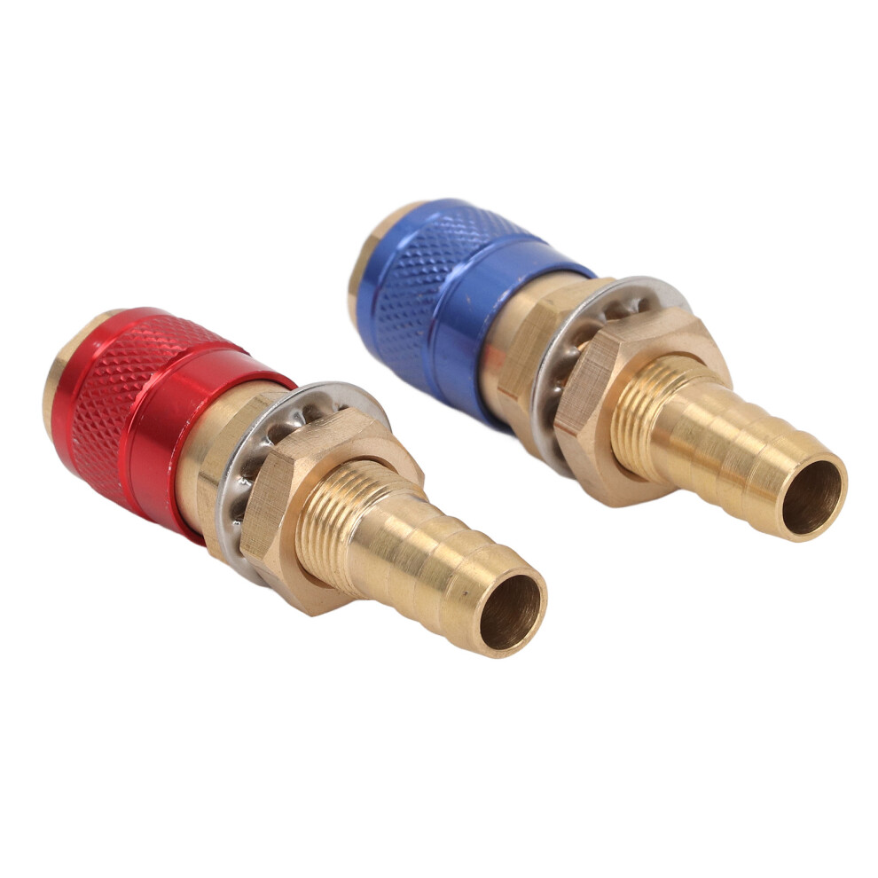 Water Cooled Gas Adapter Portable Brass Quick Connector With Plug For Pta Db Mig Tig Welding Torch M10(10Mm) 8181321009469