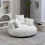 (Beige) High-Back Bean Bag Lounger Sofa with 3 Pillows 1