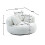 (Beige) High-Back Bean Bag Lounger Sofa with 3 Pillows 3