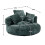 (Emerald) High-Back Bean Bag Lounger Sofa with 3 Pillows 3