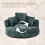 (Emerald) High-Back Bean Bag Lounger Sofa with 3 Pillows 9