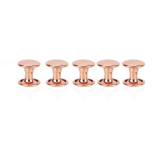 Metallnieten 100 Sets Roségold 8x8mm