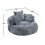 (Grey) High-Back Bean Bag Lounger Sofa with 3 Pillows 3
